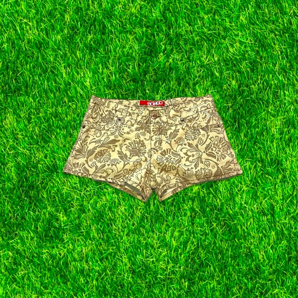vtg y2k BONGO low rise paisley print shorts